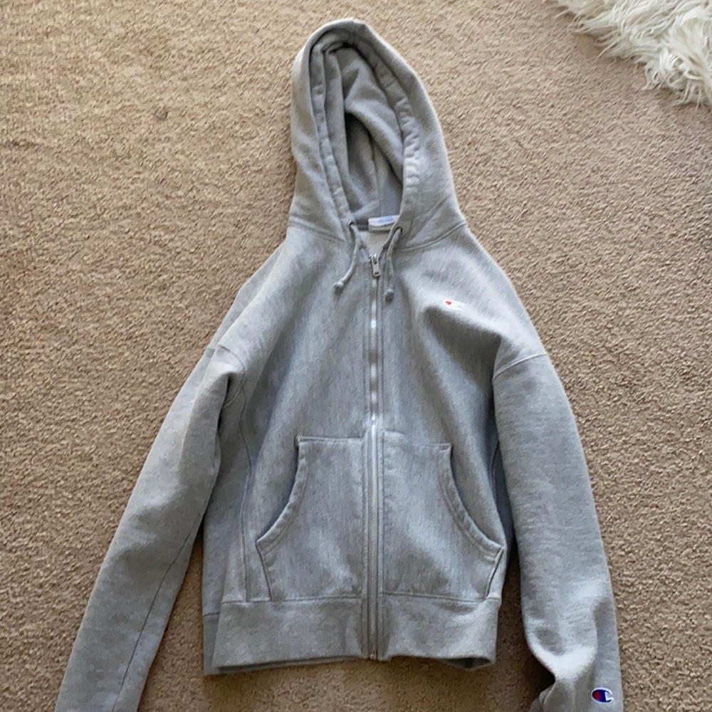 Grey Champion cropped zip up